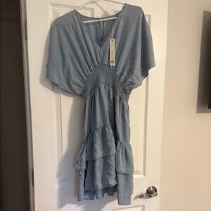 She + Sky Blue Midi Dress